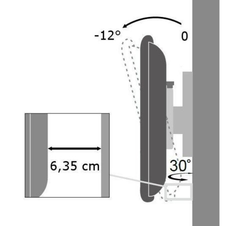 Supporto TV Techly ICA-LCD 2900B 19" 37" 25 kg