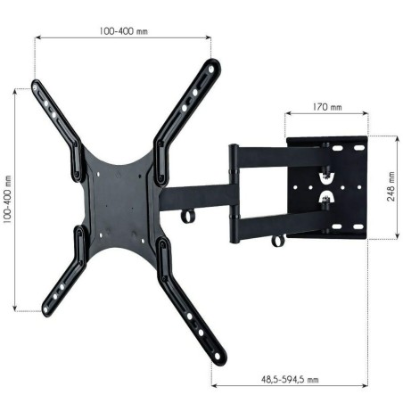 Supporto da Parete Techly ICA-PLB 136M 55" 23"