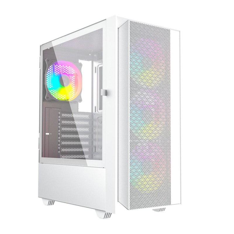 Case computer desktop ATX GEMBIRD Fornax 4000W ARGB Bianco Multicolore Case computer desktop ATX GEMBIRD Fornax 4000W ARGB Bianco Multicolore