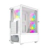 Case computer desktop ATX GEMBIRD Fornax 4000W ARGB Bianco Multicolore