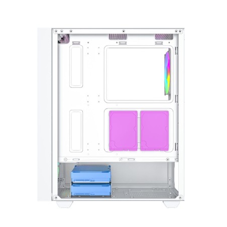 Case computer desktop ATX GEMBIRD Fornax 4000W ARGB Bianco Multicolore