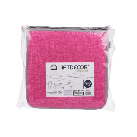 Cuscino per sedie 38 x 2,5 x 38 cm (4 Unità)
