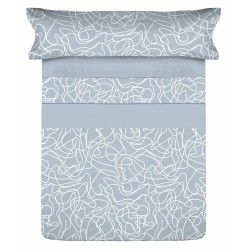 Set di Lenzuola Tejidos Reina Azzurro Singolo