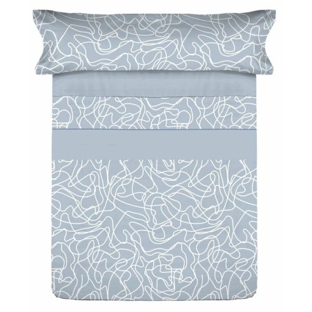 Set di Lenzuola Tejidos Reina Azzurro Singolo