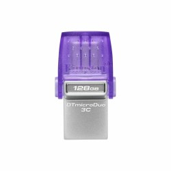 Memoria USB Kingston DataTraveler  microDuo 3C Acciaio 128 GB (1 Unità)