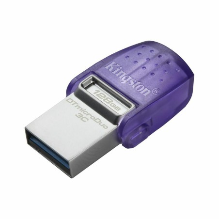 Memoria USB Kingston DataTraveler  microDuo 3C Acciaio 128 GB (1 Unità)