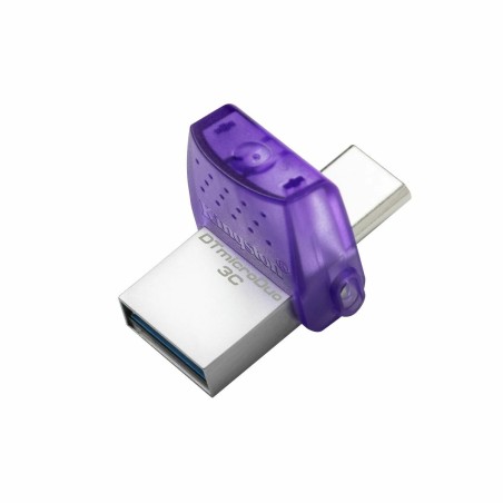 Memoria USB Kingston DataTraveler  microDuo 3C Acciaio 128 GB (1 Unità)