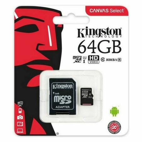 Scheda Di Memoria Micro SD con Adattatore Kingston Canvas Select Plus 128 GB