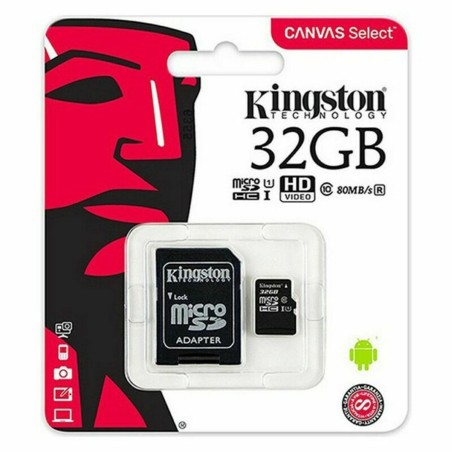 Scheda Di Memoria Micro SD con Adattatore Kingston Canvas Select Plus 128 GB