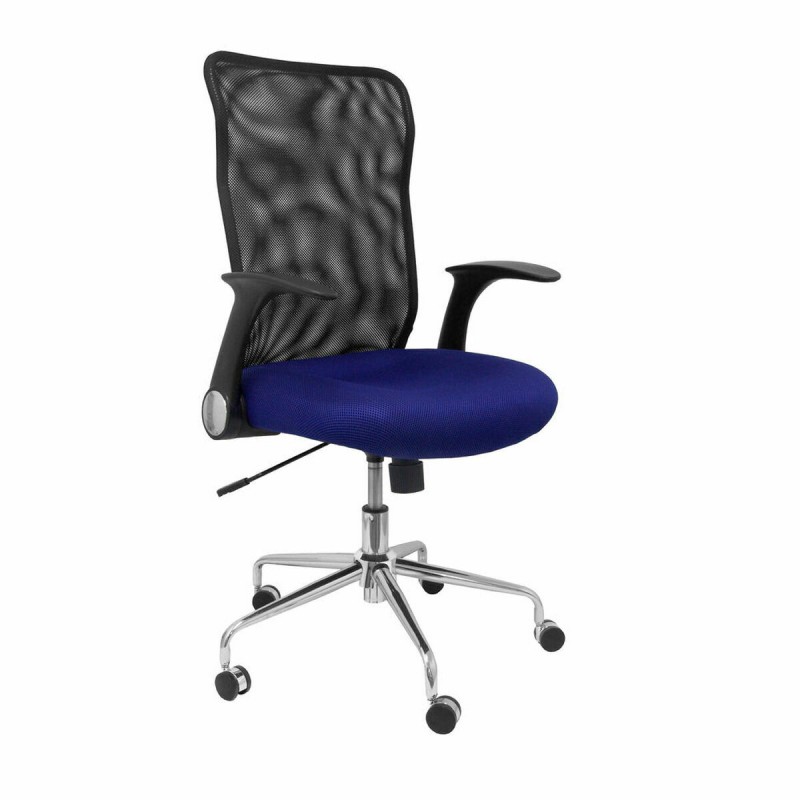 Sedia da Ufficio Minaya P&C 4031AZ Azzurro Nero Sedia da Ufficio Minaya P&C 4031AZ Azzurro Nero