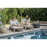 Lettino Allibert by KETER Daytona 195 x 65 x 25,5 cm Beige