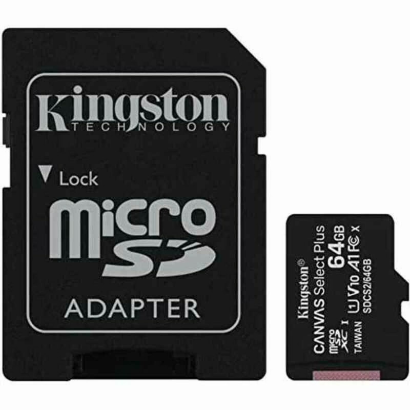 Scheda Di Memoria Micro SD con Adattatore Kingston Canvas Select Plus 64GB 64 GB Scheda Di Memoria Micro SD con Adattatore Kingston Canvas Select Plus 64GB 64 GB