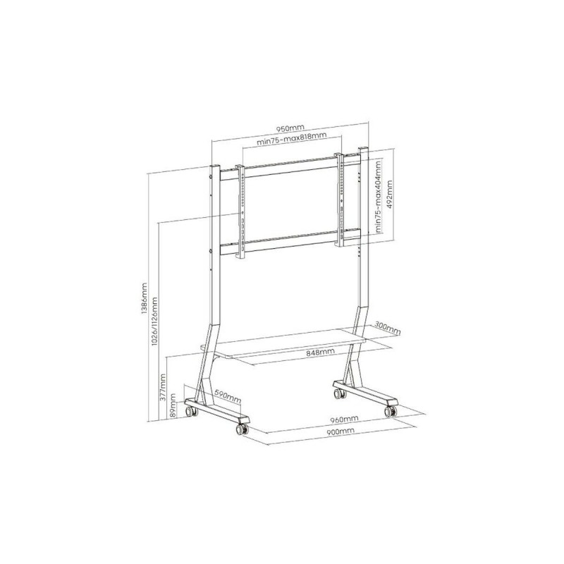 Supporto da Parete ART STO SD-22 90" 45" Supporto da Parete ART STO SD-22 90" 45"