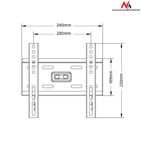 Supporto da Tavolo per Schermo MacLean MC-777 13" 42"
