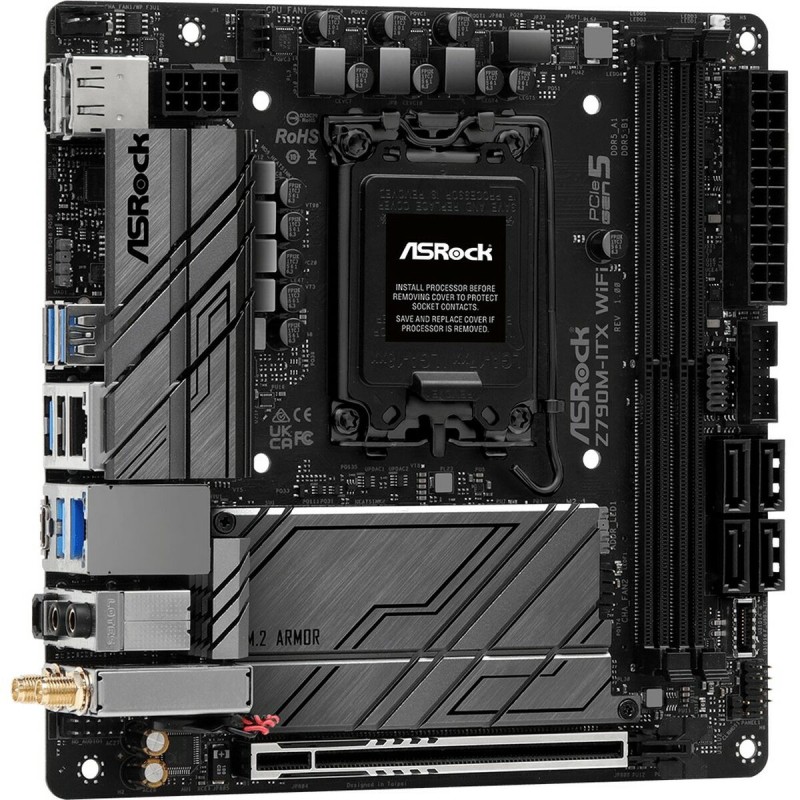 Scheda Madre ASRock Z790M-ITX WiFi LGA 1700 INTEL Z790 Scheda Madre ASRock Z790M-ITX WiFi LGA 1700 INTEL Z790