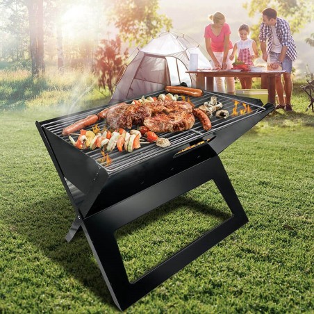 Barbecue a Carboni con Ruote Feel Maestro MR-1011 Nero Metallo
