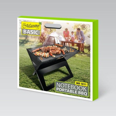 Barbecue a Carboni con Ruote Feel Maestro MR-1011 Nero Metallo