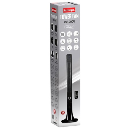 Ventilatore a torre Activejet WKS-120CPJ Nero 60 W