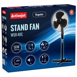 Ventilatore a Piantana Activejet WSR-40C Nero Argentato 50 W