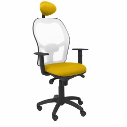 Sedia Ufficio con Poggiatesta Jorquera  Piqueras y Crespo ALI100C Giallo