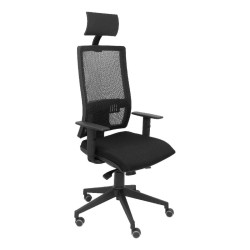 Sedia Ufficio con Poggiatesta Horna Bali Piqueras y Crespo LI840TK Nero