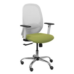 Sedia da Ufficio Piqueras y Crespo 354CRRP Bianco Verde Oliva