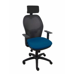 Sedia Ufficio con Poggiatesta Piqueras y Crespo 10CRNCR Blu Marino