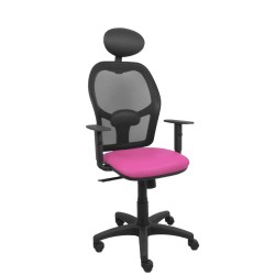 Sedia Ufficio con Poggiatesta Piqueras y Crespo B10CRNC Rosa