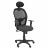 Sedia Ufficio con Poggiatesta Piqueras y Crespo B10CRNC Grigio scuro