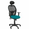 Sedia Ufficio con Poggiatesta Piqueras y Crespo B10CRNC Azzurro Verde petrolio