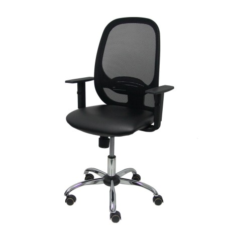 Sedia da Ufficio Piqueras y Crespo 10CCRRN Nero Con braccioli