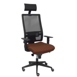 Sedia Ufficio con Poggiatesta Horna Piqueras y Crespo BALI463 Marrone scuro