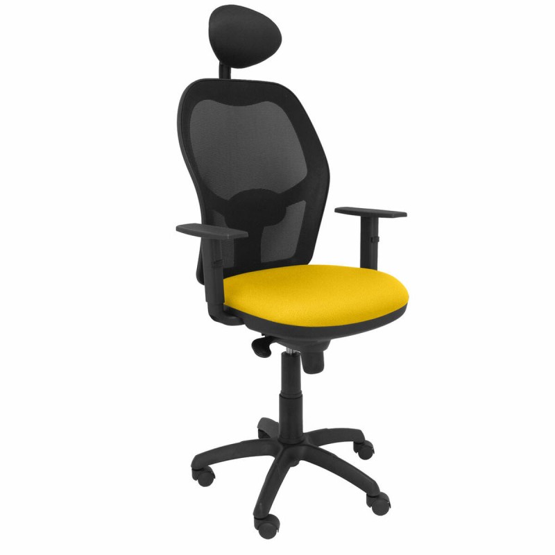 Sedia Ufficio con Poggiatesta Jorquera Piqueras y Crespo ALI100C Giallo Sedia Ufficio con Poggiatesta Jorquera Piqueras y Crespo ALI100C Giallo