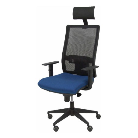 Sedia Ufficio con Poggiatesta Horna  Piqueras y Crespo BALI200 Blu Marino
