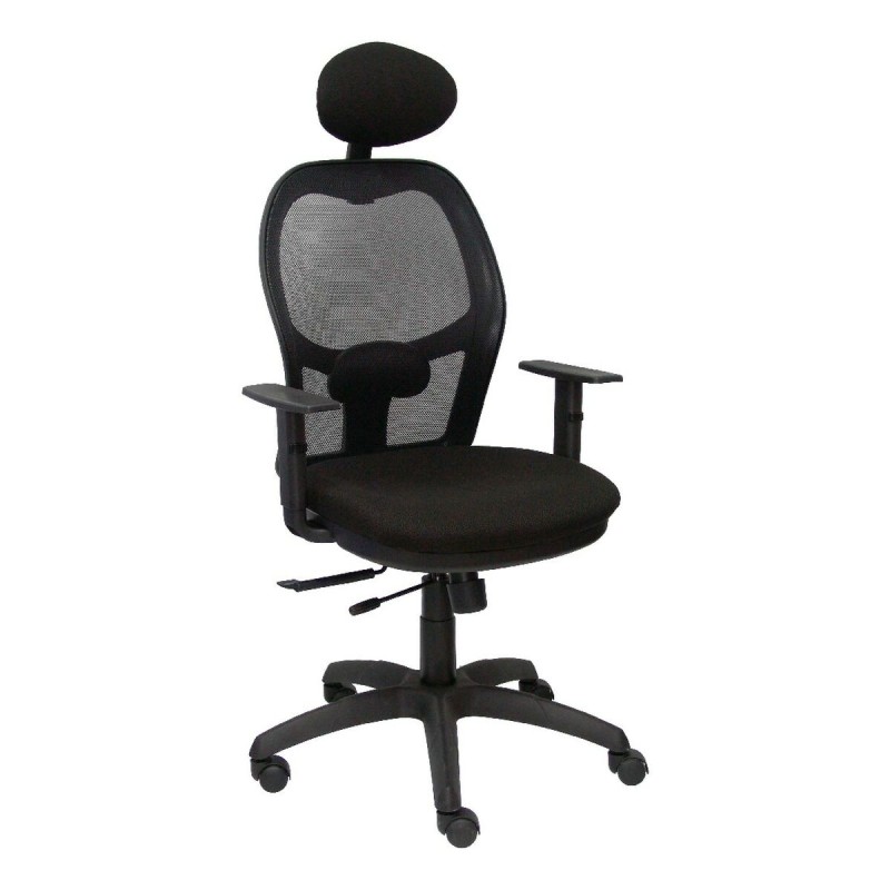 Sedia Ufficio con Poggiatesta Jorquera Piqueras y Crespo I840CTK Nero Sedia Ufficio con Poggiatesta Jorquera Piqueras y Crespo I840CTK Nero