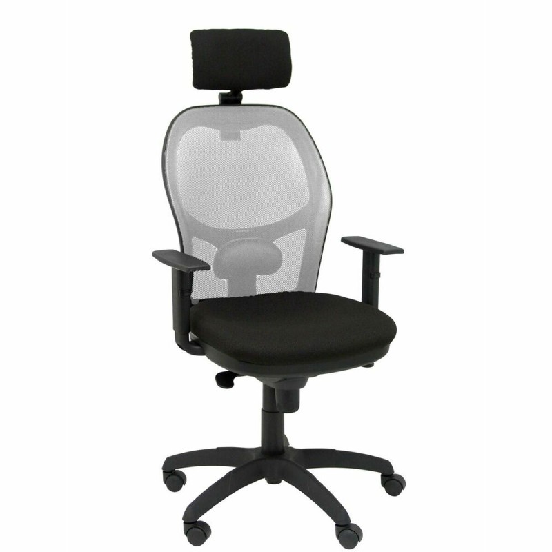 Sedia Ufficio con Poggiatesta Piqueras y Crespo 10CRNCR Nero Grigio