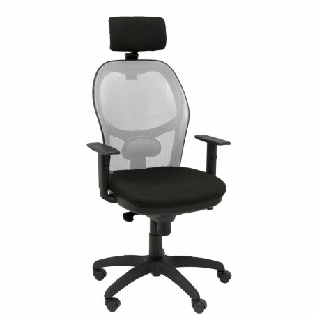 Sedia Ufficio con Poggiatesta Piqueras y Crespo 10CRNCR Nero Grigio