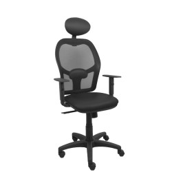Sedia Ufficio con Poggiatesta Piqueras y Crespo B10CRNC Nero