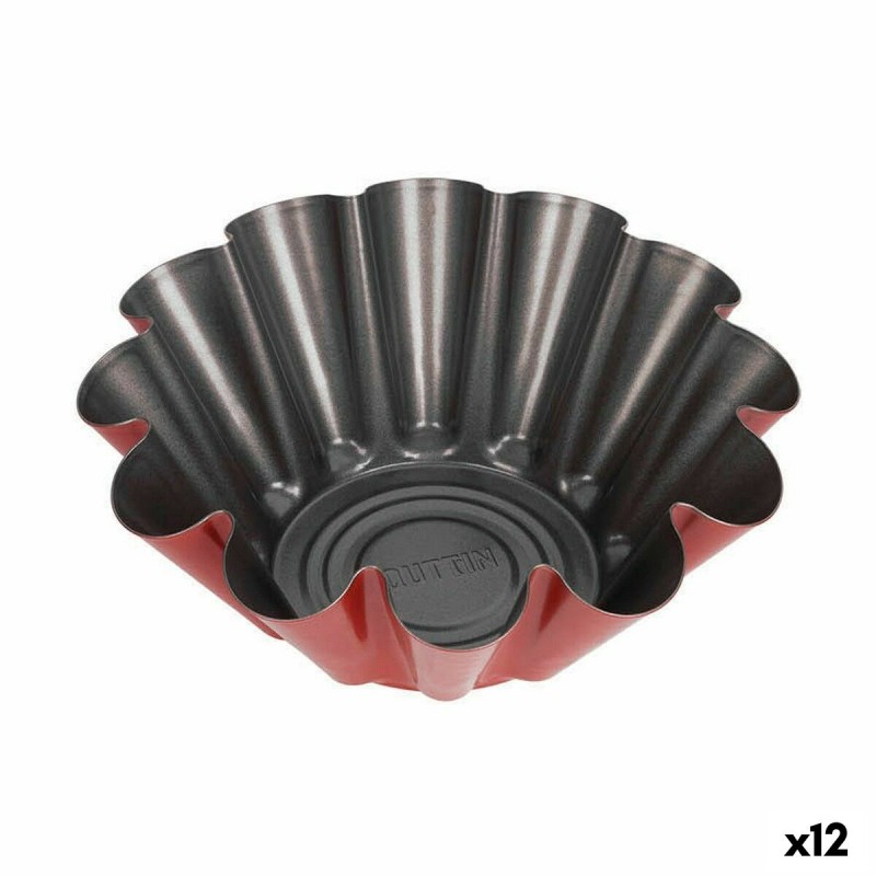Stampo per Budino Quttin Cherry Acciaio al carbonio 24 x 24 x 9 cm (12 Unità) Stampo per Budino Quttin Cherry Acciaio al carbonio 24 x 24 x 9 cm (12 Unità)
