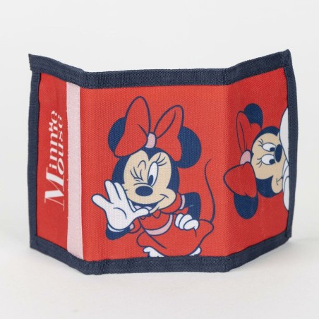 Set di occhiali da sole e portafoglio Minnie Mouse 2 Pezzi Rosso