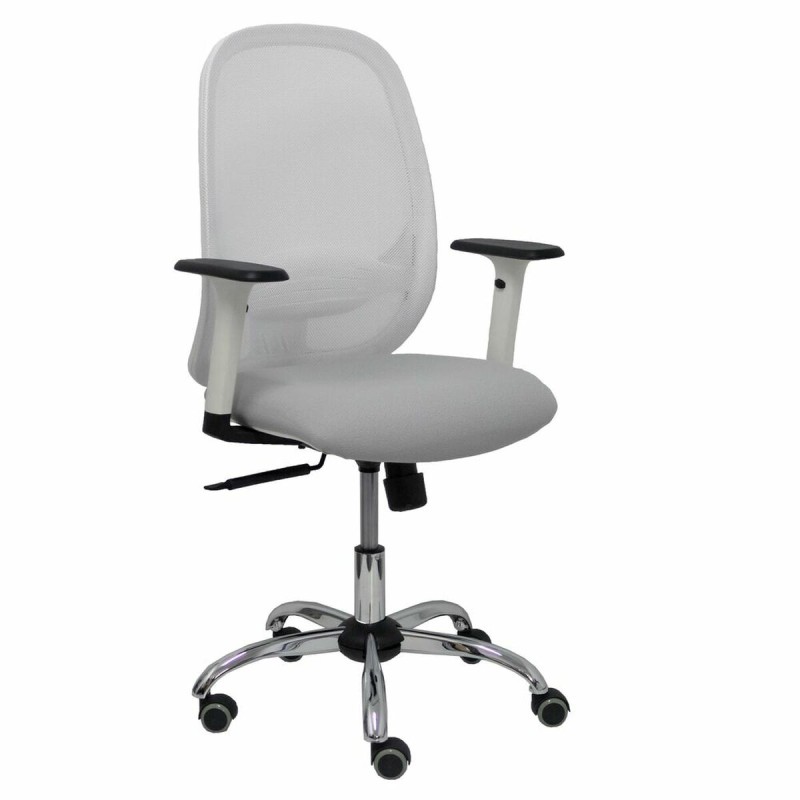 Sedia da Ufficio Piqueras y Crespo 354CRRP Bianco Grigio Grigio chiaro Con braccioli Sedia da Ufficio Piqueras y Crespo 354CRRP Bianco Grigio Grigio chiaro Con braccioli