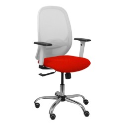 Sedia da Ufficio Piqueras y Crespo 354CRRP Bianco Rosso