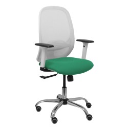 Sedia da Ufficio Piqueras y Crespo 354CRRP Bianco Verde Verde Smeraldo