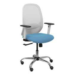 Sedia da Ufficio Piqueras y Crespo 354CRRP Azzurro Bianco Blu cielo