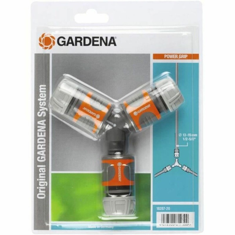 Connettore tubo Gardena 18287-20 Ø 15 mm 1/2" Triplo Sistema di irrigazione Connettore tubo Gardena 18287-20 Ø 15 mm 1/2" Triplo Sistema di irrigazione