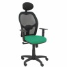 Sedia Ufficio con Poggiatesta Piqueras y Crespo B10CRNC Verde Smeraldo