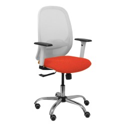Sedia da Ufficio Piqueras y Crespo 354CRRP Bianco Arancione scuro