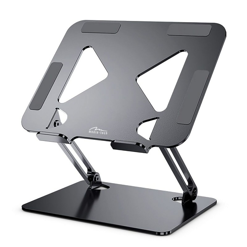 Supporto Pieghevole e Regolabile per PC Portatile Media Tech MT2661 Silicone Alluminio Acciaio al carbonio Supporto Pieghevole e Regolabile per PC Portatile Media Tech MT2661 Silicone Alluminio Acciaio al carbonio