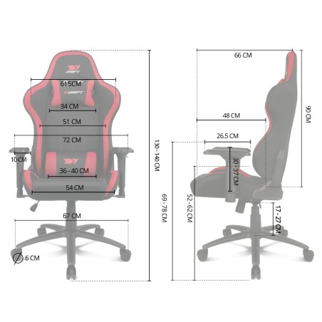 Sedia Gaming DRIFT DR110BL Azzurro Nero