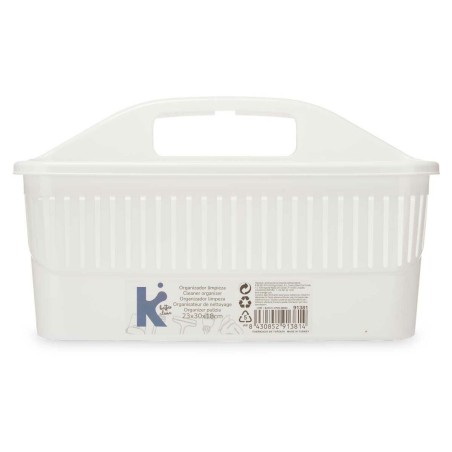 Secchio organizzatore Detergente Bianco Plastica 31,3 x 18 x 22 cm (12 Unità)